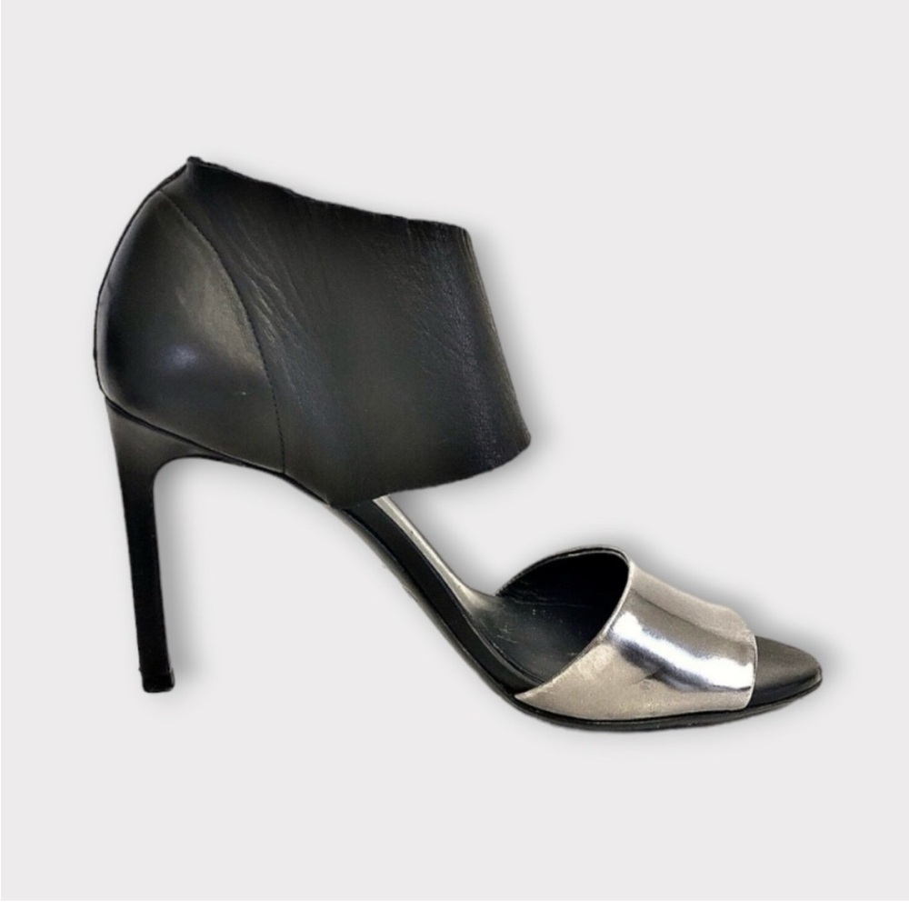 Vince Black and Silver Women's 4 inch heels